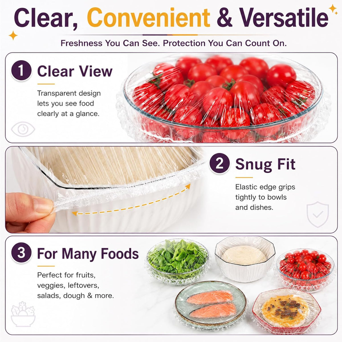 100Pcs Bowl Covers for Bread Proofing
