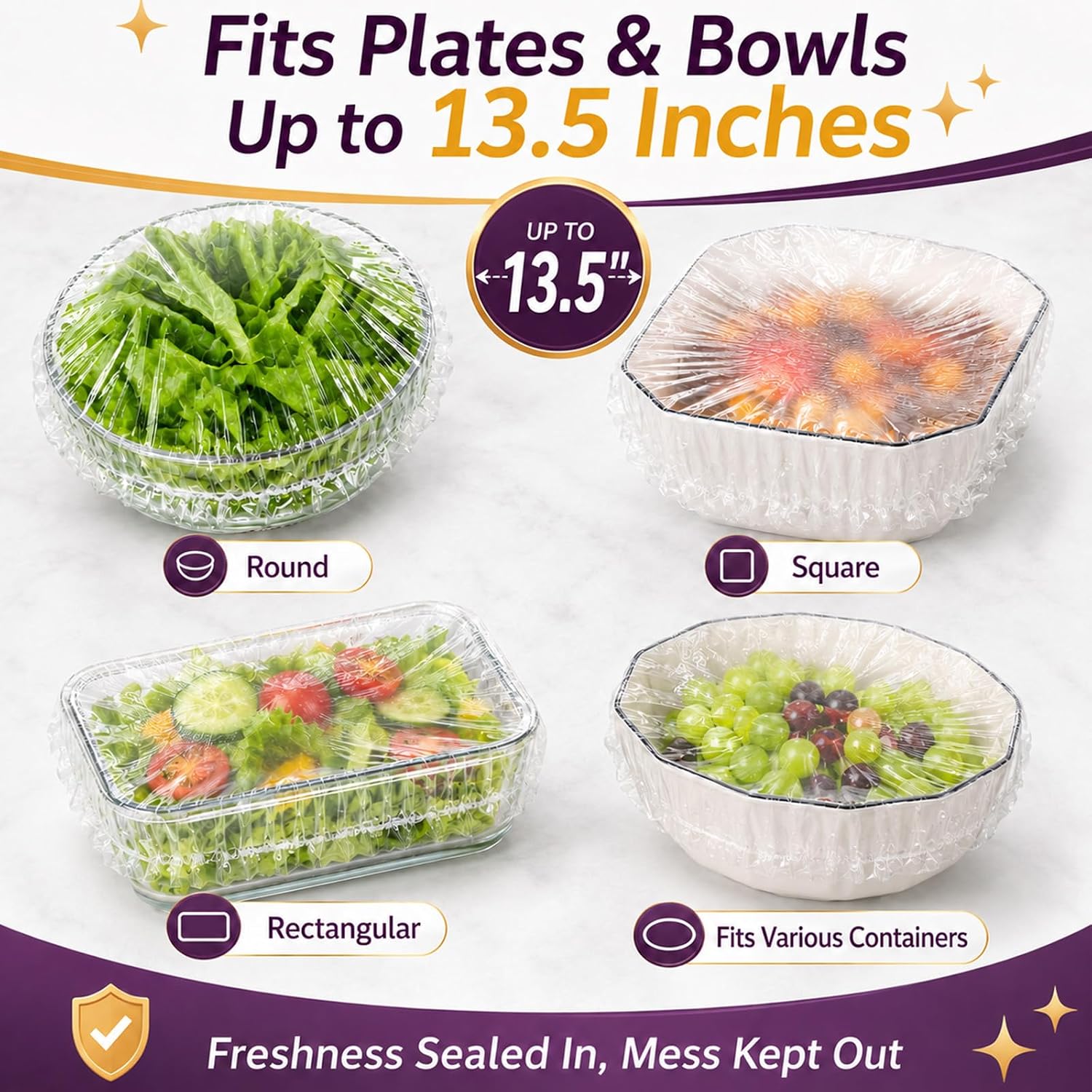 100Pcs Bowl Covers for Bread Proofing