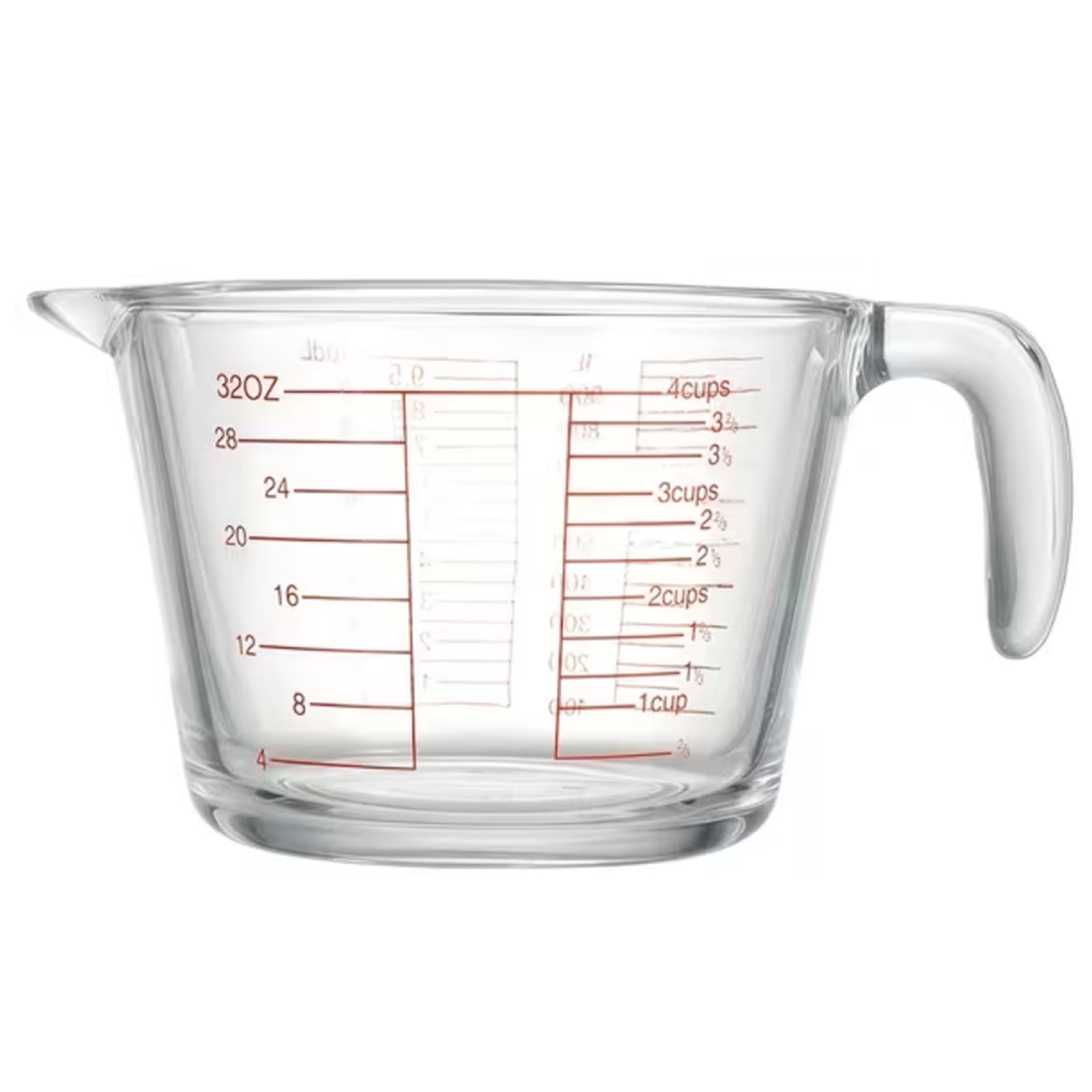(1/3-PCS) Glass Measuring Cups(11.83oz 16.91oz 33.81oz)