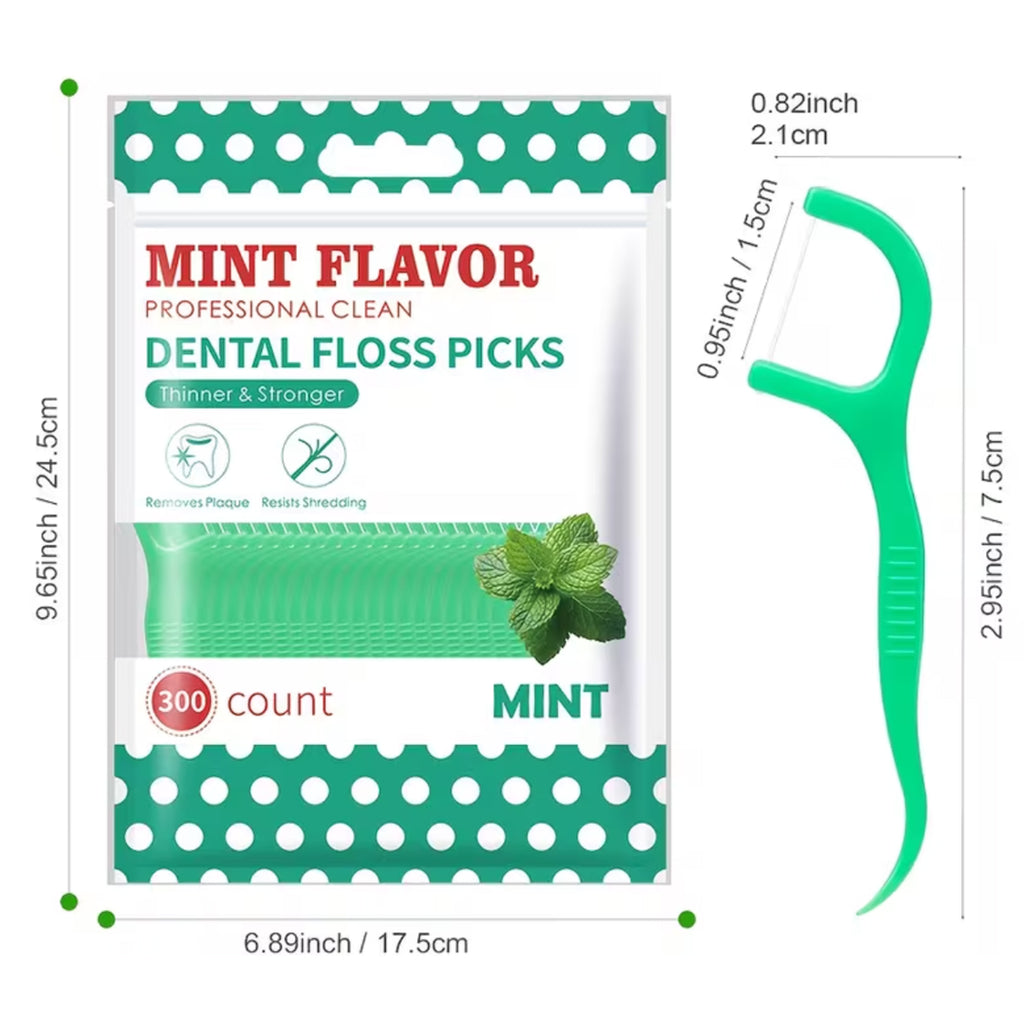 MintFloss Picks, 300 Count Floss