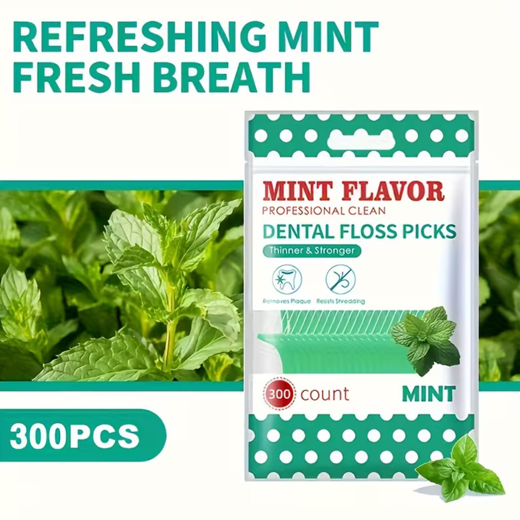 MintFloss Picks, 300 Count Floss